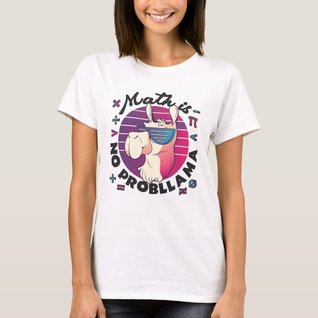 Camiseta Matemática Não É ProbLlama (Frente)