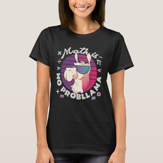 Camiseta Matemática Não É ProbLlama (Frente)