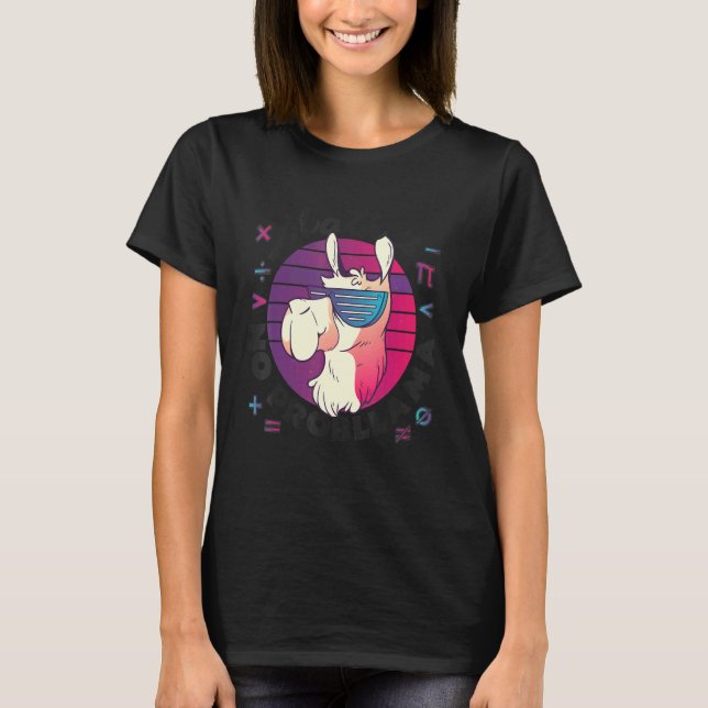 Camiseta Matemática Não É ProbLlama Professor de Matemática (Frente)