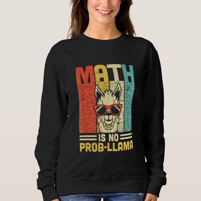 Camiseta Matemática Não É Professor De Matemática Llama Lla (Frente)