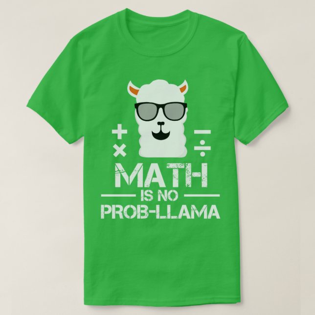 Camiseta Matemática Não É Professor De Matemática ProbLama  (Frente do Design)