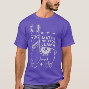 Camiseta Matemática no Prob llama 2