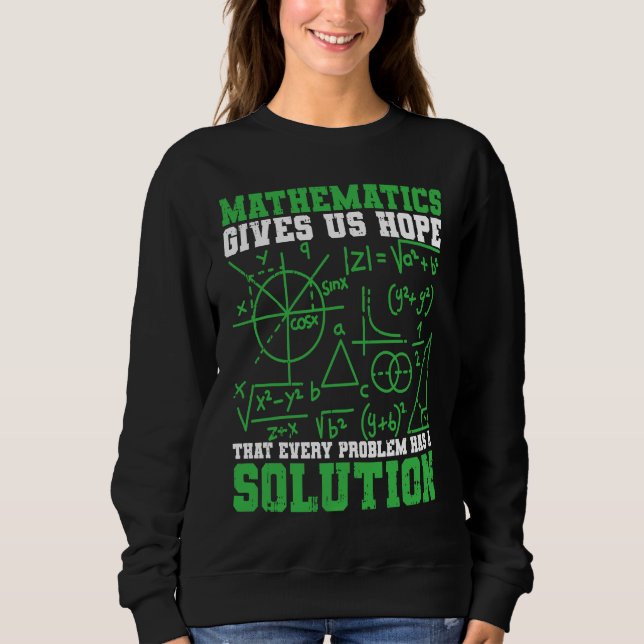 Camiseta Matemática nos dá esperança em matemática matemáti (Frente)
