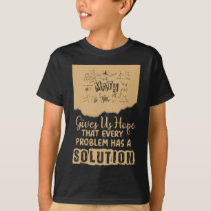 Camiseta Matemática Nos Dá Esperança Solução De Problemas I