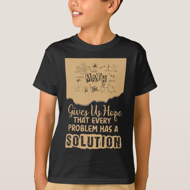 Camiseta Matemática Nos Dá Esperança Solução De Problemas I (Frente)
