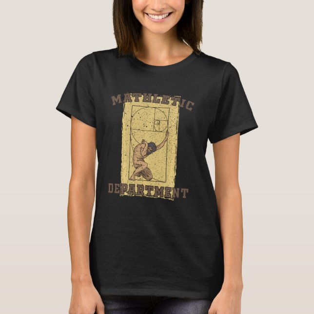 Camiseta Matemática numérica das espirais de Fibonacci (Frente)