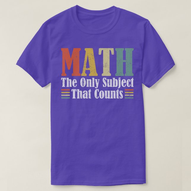 Camiseta Matemática, o único assunto que conta com o financ (Frente do Design)