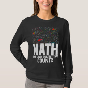 Camiseta Matemática O Único Assunto Que Conta Toddler Mathl
