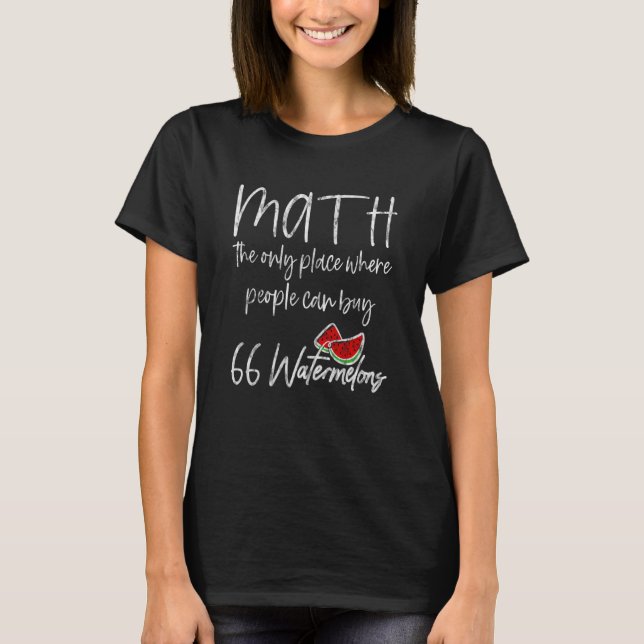 Camiseta Matemática O Único Local Onde As Pessoas Podem Com (Frente)