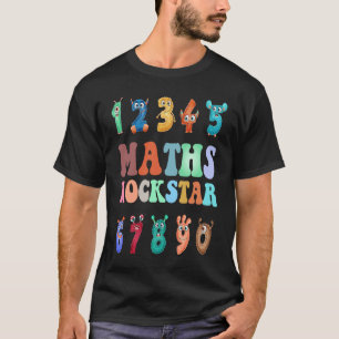 Camiseta Matemática para Crianças Meninos ou Meninas  Númer