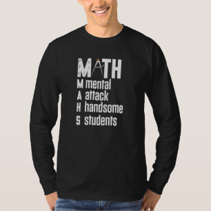 Camiseta Matemática Para Estudantes Bonitos, Matemática Eng