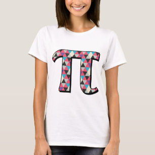 Camiseta Matemática Pi com teste padrão legal do diamante