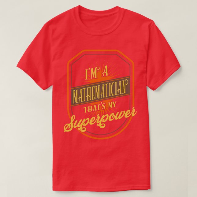 Camiseta Matemático (Frente do Design)