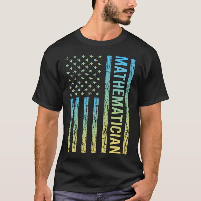 Camiseta Matemático Amarelo Azul (Frente)