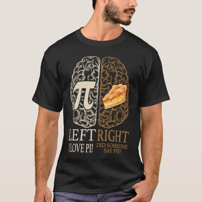 Camiseta Matemático de Números Pie de Cérebro e aberrações  (Frente)