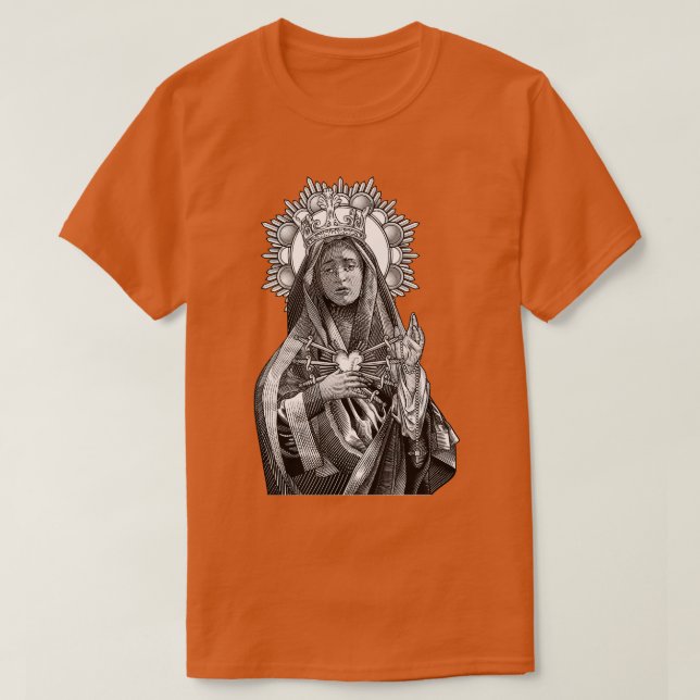 Camiseta Mater Dolorosa Nossa Senhora das Tristezas (Frente do Design)