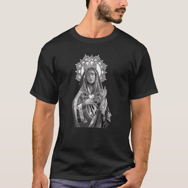 Camiseta Mater Dolorosa Nossa Senhora das Tristezas Virgem  (Frente)
