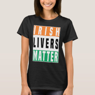 Camiseta Matéria de Fígados Irlandeses no Dia de São Patríc