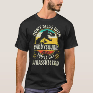 Camiseta Matéria Pai Rex Saurus, Dinossauros Vintage