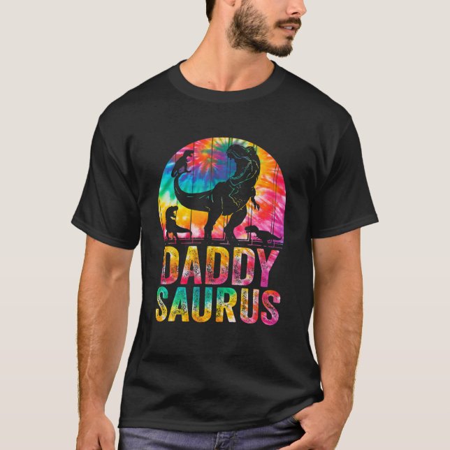 Camiseta Matéria Pai Surus Daddysaurus T Rex Dinosaur (Frente)