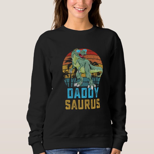 Camiseta Matéria Pai Surus Daddysaurus T Rex Dinosaur (Frente)