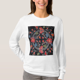 Camiseta Matéria têxtil japonesa do quimono do vintage