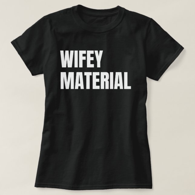Camiseta Material de Esposa (Frente do Design)