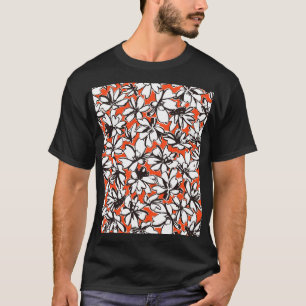 Camiseta Material de padrão sem costura com ventilador abst