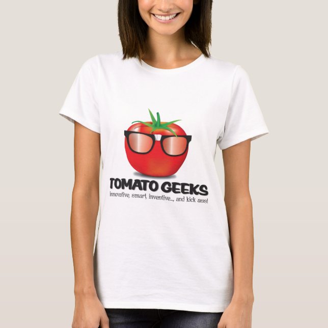 Camiseta Material do geek do tomate (Frente)