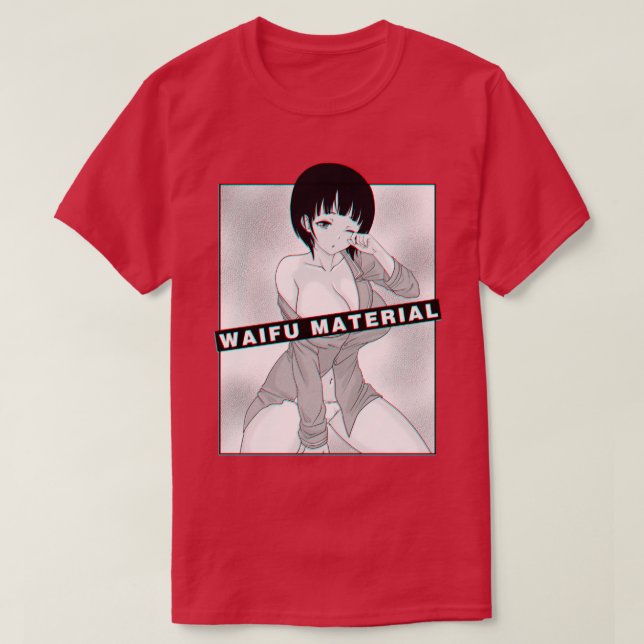 Camiseta Material Waifu 2 (Frente do Design)