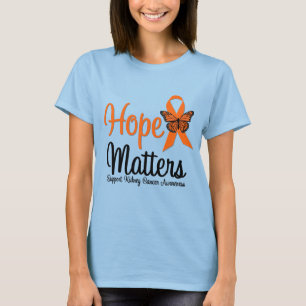Camiseta MATÉRIAS da ESPERANÇA do câncer de rim