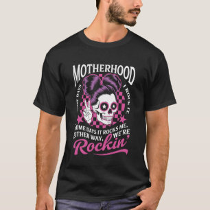 Camiseta Maternidade Alguns Dias Eu Me Dou Bem Outros Dias