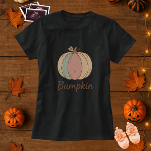 Camiseta Maternidade Baby Bump Pumpkin Gravidez Halloween