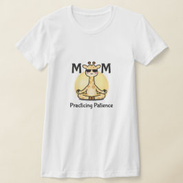 Camiseta Maternidade Consciente | Girafa Praticando a Paciê