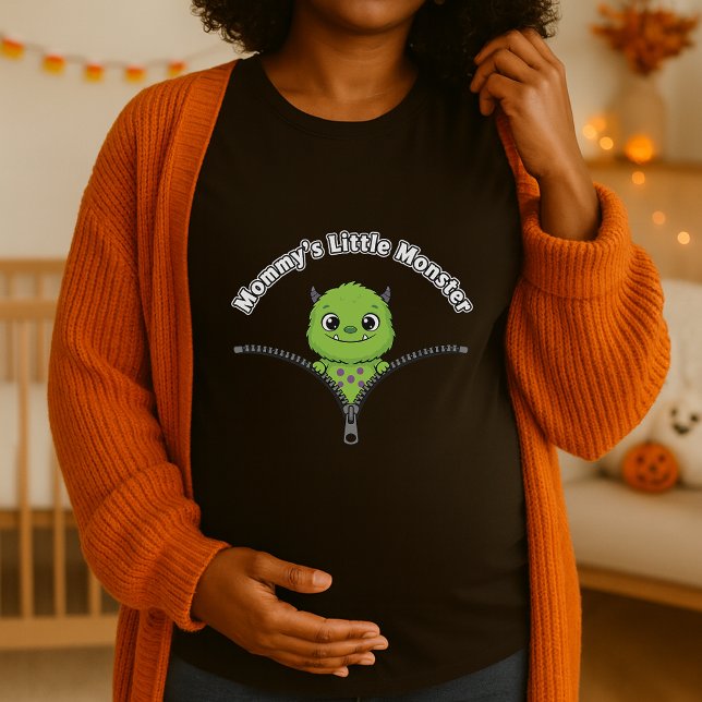 Camiseta Maternidade de Perekaboo Baby Monster Halloween (Criador carregado)