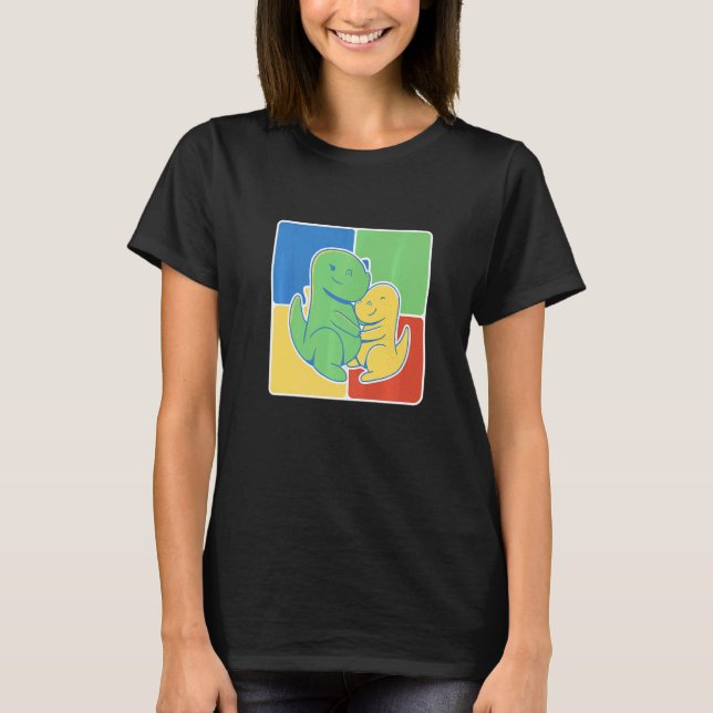 Camiseta Maternidade Dino Autismo (Frente)