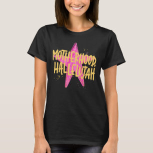 Camiseta Maternidade Hallelujah Retro Mãe Cristã