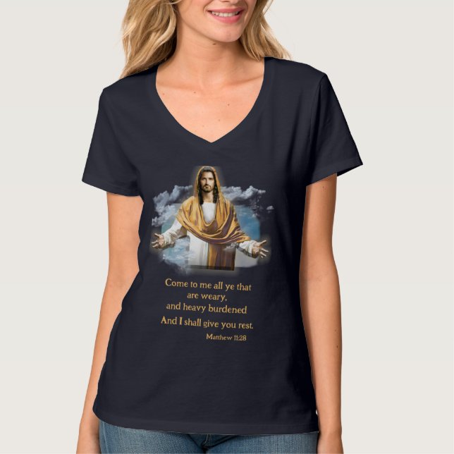 Camiseta Mateus 11:28 (Frente)