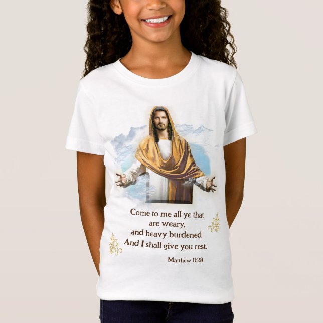 Camiseta Mateus 11:28 (Frente)