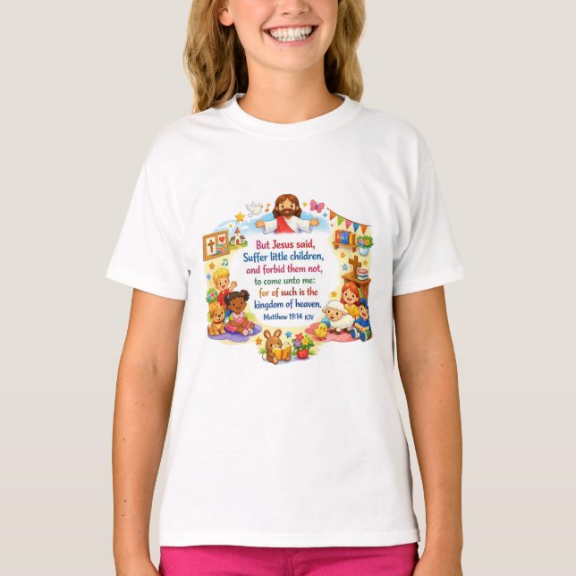 Camiseta Mateus 19:14 (Frente)