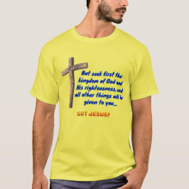 Camiseta Mateus 6:33 Cruz