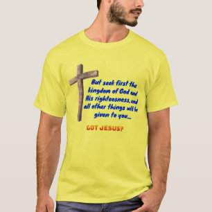 Camiseta Mateus 6:33 Cruz
