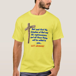 Camiseta Mateus 6:33 Cruz
