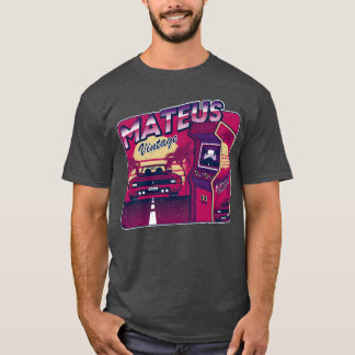 Camiseta Mateus Personalized Vintage Gamer 80s 90s