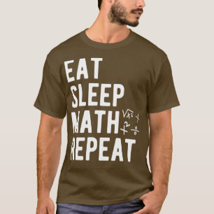 Camiseta Math Comer Sleep Math Repetir 1