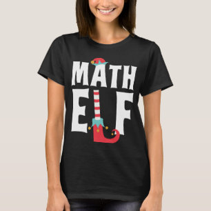 Camiseta Math Elf Cute Engraçado Encantador de Matemática