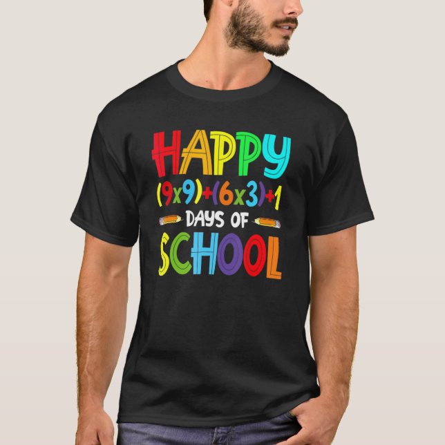 Camiseta Math Formula 100 Days Of School  Math Teacher 100t (Frente)