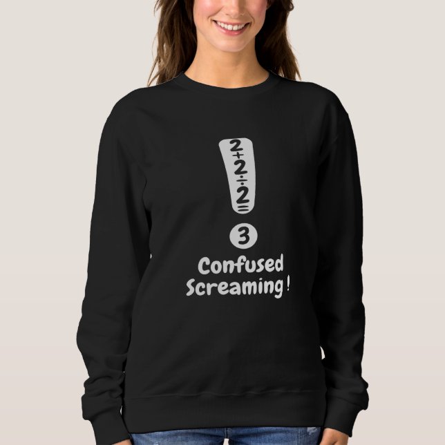 Camiseta Math Formula Confused Screaming Nerd Geek Algebra (Frente)