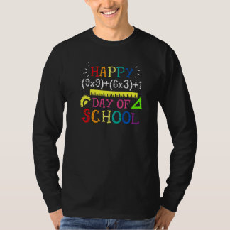 Camiseta Math Formula Happy 100 Days of School 100th Day Te