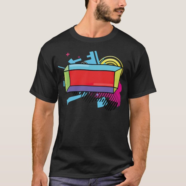 Camiseta Math Geometry Geometric Cuboid Isometric 2d riders (Frente)